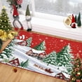 thumbnail image 3 of Christmas Area Rug, Red Green Snowflake Tree Rugs Washable Throw Runner Rugs Carpet for for Living Room Kitchen Dining Room Nursery Kids Room Office, 3 of 21