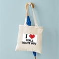 thumbnail image 4 of CafePress - I Love Girls Night Out Tote Bag - Unisex Canvas Tote Bag, Beige, 1-Piece, 4 of 6