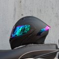 thumbnail image 3 of Casco de motocicleta ORZ, unisex, modular, abatible, de cara completa, para carreras, con viseras dobles, aprobado por DOT, 3 of 5