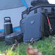 Vaultek® LifePod 10 Biometric Compact Lockable Weather Resistant Portable Case with Built-In Lock, Backlit Keypad, Steel Security Cable, TSA Compliant