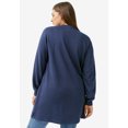 thumbnail image 2 of ellos Plus Size Zip Pocket French Terry Sweatshirt Tunic, 2 of 2