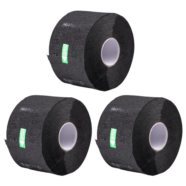 ColoMX 3 rollos Desechable Barber Cuello Cuello Cuello Strips Barber Shop Protección Negro