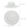 thumbnail image 2 of OUNONA  5 Pcs Straw Hats for Crafts Tins Children's Painting Miss Man, 2 of 8