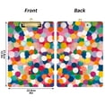 thumbnail image 5 of FORMRS Acrylic Clipboard with Low Profile Clip Standard A4 Letter Size, 12.5" x 9", Dark Colorful Circles, 5 of 8