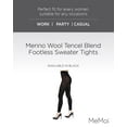 thumbnail image 2 of MeMoi Merino Wool Solid Knit Footless Sweater Tights - Womens - Female, Medium/Large, Black, 2 of 7
