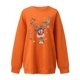 thumbnail image 4 of Moda Mujer Casual Navidad Imprimir O-cuello Manga larga Sudadera Tops Blusa Pompotops gfhjh9632, 4 of 4