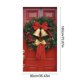 thumbnail image 3 of Christmas Door Cover Decorations with Santa Claus Pattern Holiday Party Decorative for Front Door Indoor Wall Fireplace Mantle Home Festive Xmas Decor, 3 of 6