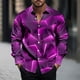 thumbnail image 1 of Ceisia Men's Slim Fit Geometric Print Shirt | Long-Sleeve Stretchy Turndown Collar Casual Top Gift, 1 of 5