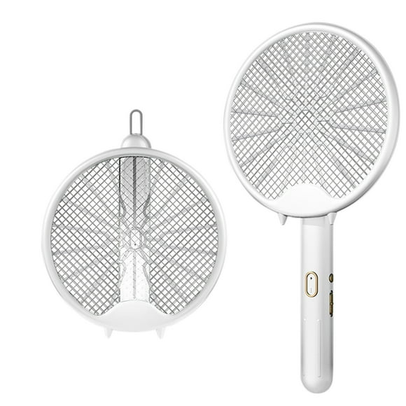 EGNMCR Electric Mosquito Swatter Two-in-one Rechargeable Household Mosquito Repellent Swatter Folding Electric Mosquito Trap Electric flyswatter