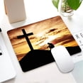 thumbnail image 5 of Mouse Pad, Cross Mouse Pad, Mousepad Rectangle Mouse Pads with Designs Non-Slip Rubber Smooth MousePads for Computer Laptop 9.5"x7.9"x0.12" Inch(240mm x 200mm x 3mm), 5 of 5
