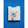 thumbnail image 3 of Seahorse  With Butterflies Sweatshirt Women -Image by Shutterstock, Female Large, 3 of 4