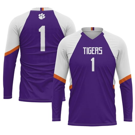 Youth GameDay Greats #1 Purple Clemson Tigers Lightweight Women's Volleyball Jersey