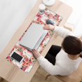 thumbnail image 3 of Long Mouse Pads for Desk,Bichon Frise Dog and Pioneer Flower Desk Mats on Top Of Desks, Desk Mouse Pad Extra Large with 3mm Non-Slip Base and Stitched Edge for Gaming,Office,Work,Home 31.5"x11.8", 3 of 6