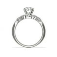 thumbnail image 2 of 0.70 Carat Brilliant Oval Cut Genuine Diamond Solitaire with Accents Wonderful Ring for Ladies Solid 14K White Gold Size 10.5, 2 of 6