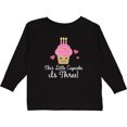 thumbnail image 3 of Inktastic 3rd Birthday Cupcake Girls Cute Girls Long Sleeve Toddler T-Shirt, 3 of 5