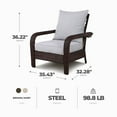 thumbnail image 3 of Four Seasons Courtyard Montego Bay Set of 2 Adjustable Patio Chairs, 3 of 7