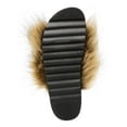 thumbnail image 5 of Steve Madden Womens Amari Faux Fur Comfort Insole Footbed Sandals, 5 of 5