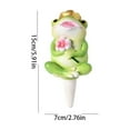 thumbnail image 2 of 1 Pack Plant Watering Devices, Frog Shape Resin Watering Spikes, Vacation Self Watering Planter Insert, Automatic Plant Waterer for Indoor Outdoor Plants ,5.91 in., 2 of 6