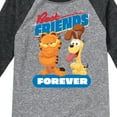 thumbnail image 3 of Garfield - Best Friends Forever - Toddler & Youth Raglan Graphic T-Shirt, 3 of 4