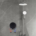 thumbnail image 4 of Dosaele Wall Mount Single Function Shower Faucet Control Valve Bath Mixer Bathroom Water Tap Hot & Cold Single Handle Tub Shower Valve Mixer Kit Black, 4 of 16