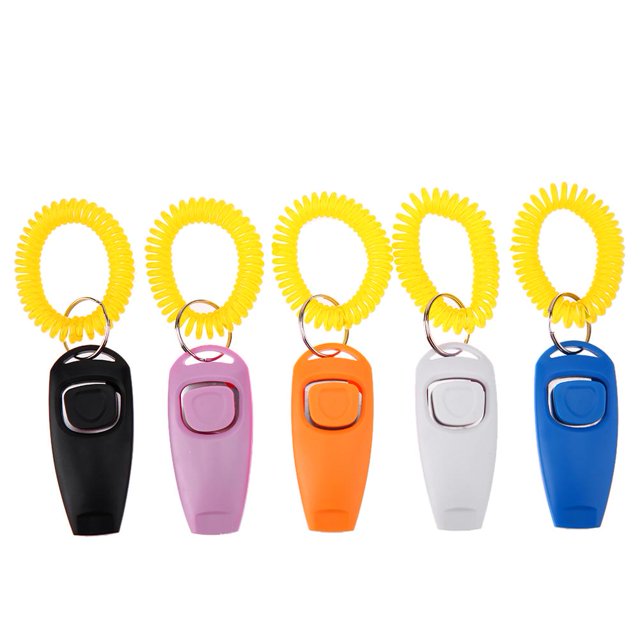 5 Pet Trainer Clicker Pet Dog Cat Training Llavero y correa para la muñeca (Azul) Ndcxsfigh Para estrenar