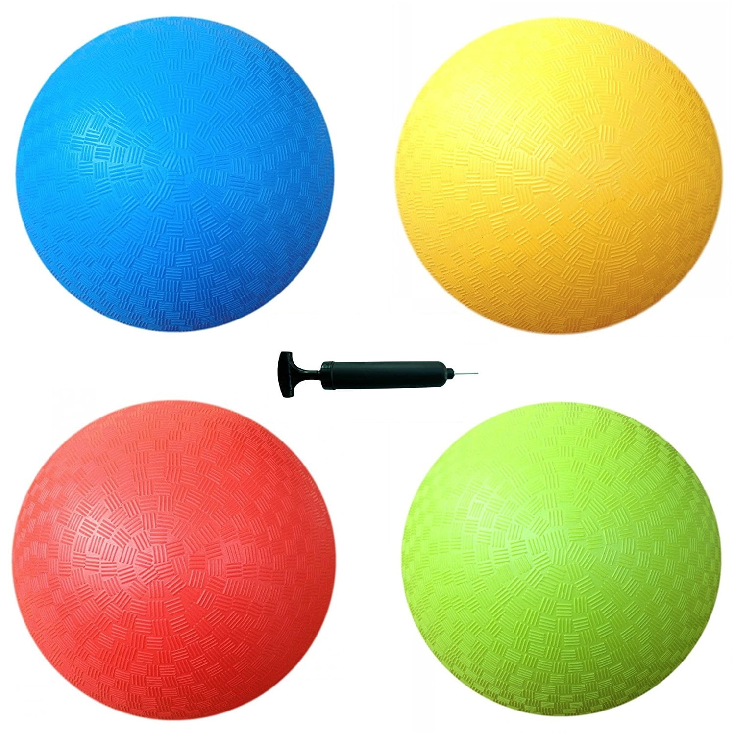 24 Pack 8.5 Inch Playground Balls Red,Blue,Green,Yellow,Rainbow, Green/Swish 