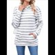 thumbnail image 2 of Camisas de Larga para Mujer, Sudaderas con Capucha y Bolsillo Tipo Canguro, Sudaderas de Otoño. Gris L, 2 of 10