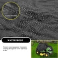 thumbnail image 4 of KANCOKIT Outdoor Riding Lawn Mower Cover, Heavy Duty Waterproof Riding Lawn Tractor Cover Universal Fit Decks up to 54" with Elastic Cord & Storage Bag, Black, 4 of 8