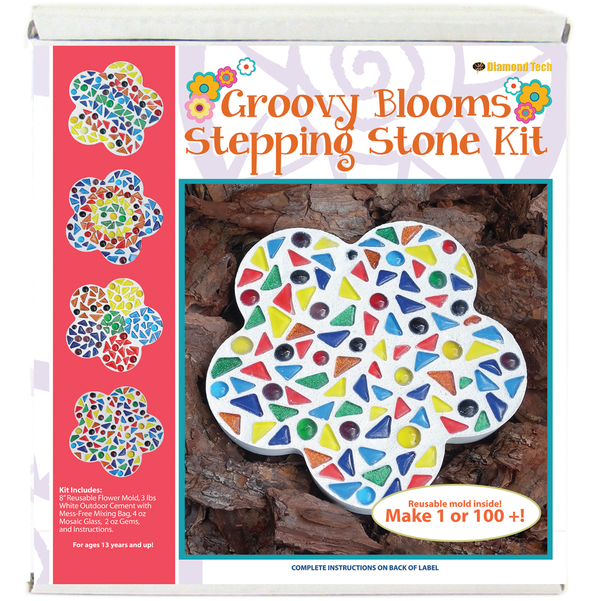 Mosaic Stepping Stone KitGroovy Blooms