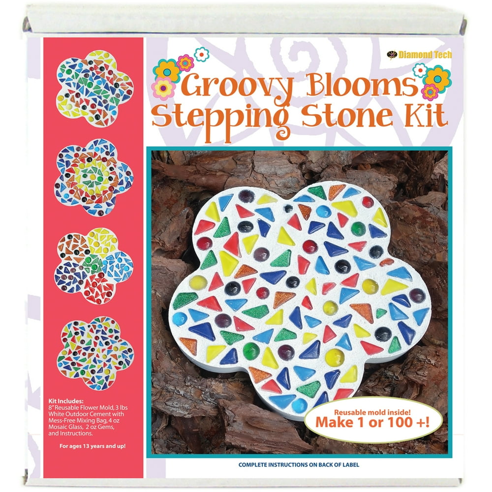 Mosaic Stepping Stone KitGroovy Blooms