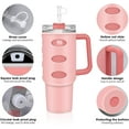 thumbnail image 2 of Silicone Cup Boot for 30 Oz Tumbler, All Around Protection Cup Sleeve, Insulated Anti Slip Wear Proof Cup Protective Sleeve Cover for Offices,Outdoor Camping, Pink, 2 of 8