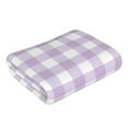 thumbnail image 3 of Kll Purple Checkboard Ultra Absorbent & Soft Hand Towels For Bath, Hand, Face, Gym And Spa-27.5x16in, 3 of 9