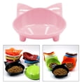 thumbnail image 3 of Cuenco para Mascotas Zulema con forma de oreja de gato Rosado, 3 of 8