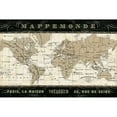thumbnail image 3 of Pela Studio 24x17 Black Modern Framed Museum Art Print Titled - Mappemonde, 3 of 5