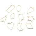 thumbnail image 3 of 10 piezas de mini marcos colgantes de esqueleto hechos a mano jinwen decoración de joyas oro, 3 of 8