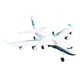 thumbnail image 2 of Avión de control remoto de Ghz, 2,4 Ghz, 2 canales, canal remoto de Ghz, avión RC, avión de control remoto, resistente y resistente Jadeshay A, 2 of 8