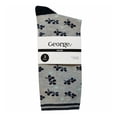 thumbnail image 1 of Calcetas George para Mujer, Flores 3 Pares Azul Unitalla, 1 of 1