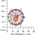 thumbnail image 5 of Emoji Kids' Iron Man Clear Plastic Time Teacher Watch, Reversible Red and Green Elastic Nylon Strap, 5 of 6