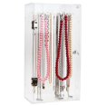 thumbnail image 1 of Acrylic Necklace Holder with 24 Hooks Clear Necklace Organizer Dustproof Rotation Jewelry Storage Stand Display Case, 1 of 4