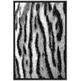 thumbnail image 3 of PixonSign Framed Canvas Print Wall Art Graphic Tiger Stripe Print Animals Wildlife Digital Art Modern Art Glam Closeup Dramatic Ultra Black and White for Living Room, Bedroom, Office - 24"x36" Black, 3 of 5