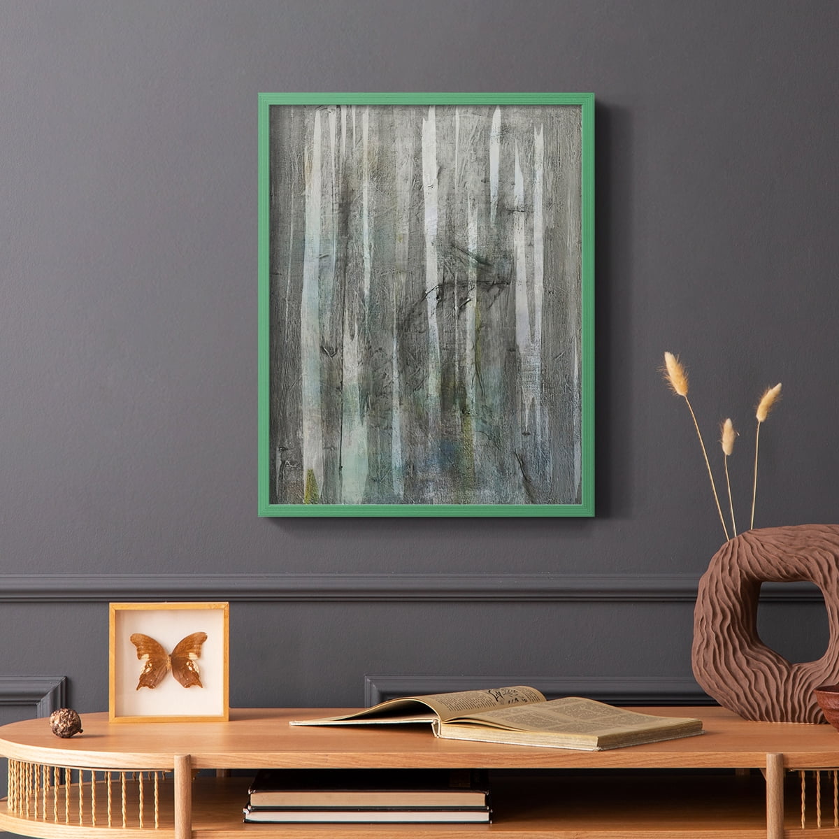 Birch Forest Abstracts I in Paper Solid Wood 11 x 14 Framed Print