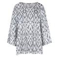 thumbnail image 5 of Womens Long Sleeve Tops Womens Plus Size Tops Casual T-Shirt Longline Blouses Watercolor Printed Round Neck Tops for Women 2024 Tunic Cotton Tops for Women 2024 Baggy T Shirts for Women, 5 of 5