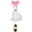 Halloween | Pink Bow Ghost, variant on romoty Halloween Pink Bow Ghost Porch Goose Outfits, Spooky Cute White Cape with Vintage Lantern Prop for 23 Inch Concrete Geese, Fall Autumn Yard Decor