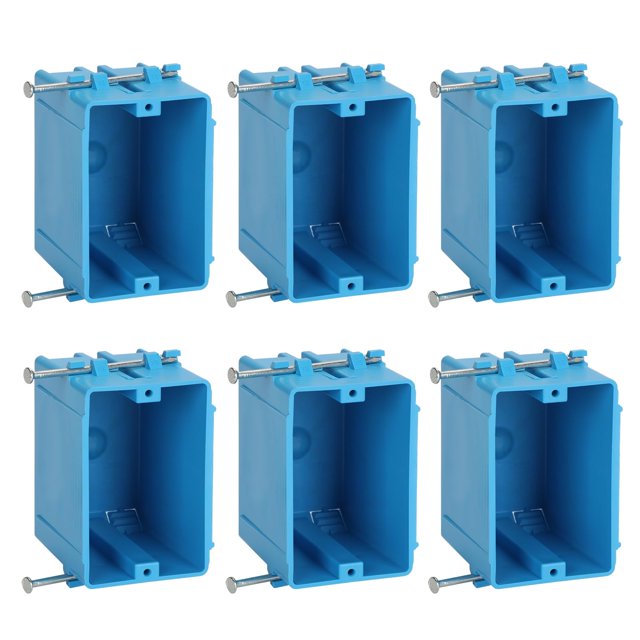 Cajas de salida XIUTE azules de 1 elemento, PVC, 18 pulgadas cúbicas, color azul