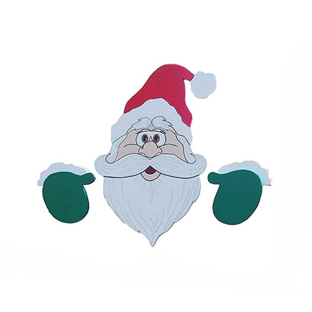 Decoración de valla de Navidad, Papá Noel, muñeco de nieve, Reno, pingüino, mieker, patio, adornos para interiores y exteriores, regalo de Festival DIY