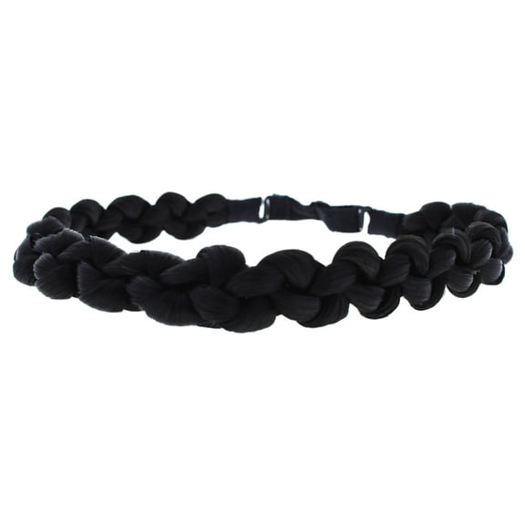 Pop Thick Braid Headband - R2 Ebony