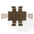 thumbnail image 6 of Crosley Furniture Joanna 7-Piece Dining Table Set in Dark Oak/Creme, 6 of 10