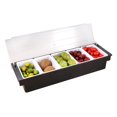 thumbnail image 3 of facefd Storage Box Ice Serving Tray Washable Seasoning Case Household Accessories Fruit Container Kitchen Supplies Fresh-keeping Box 5 Grids, 3 of 8