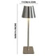 thumbnail image 4 of Xihbxyly Lámpara de Escritorio Led, Luz Inalámbrica Recargable con Batería, Control Táctil Regulable de 3 Colores, Decoración Moderna para Oficina En Casa, Lectura Acogedora En El Dormitorio, Ilumina, 4 of 7