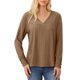 thumbnail image 3 of Camiseta de maestra/o,Cárdigan con capucha de mezcla de lana para mujer, cuello en V, diseño calado, manga larga abotonada, tejido de poliéster para invierno, sopatenor, 3 of 8